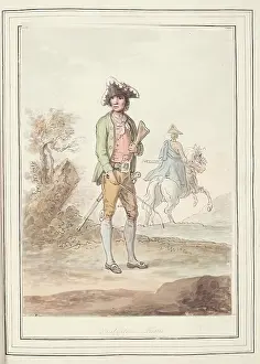 Locals Prints: Thief Catcher, Rome, leaf from A Collection of Dresses by David Allan Mostly from Nature