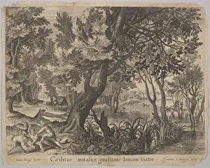 Brueghel The Elder Collection: The Thieves Robbing the Man from The Good Samaritan. Creator: Assuerus van Londerseel