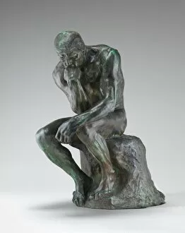 Thinking Gallery: The Thinker (Le Penseur), model 1880, cast 1901. Creator: Auguste Rodin