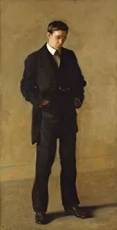 Thoughtful Gallery: The Thinker: Portrait of Louis N. Kenton, 1900. Creator: Thomas Eakins
