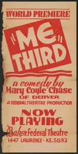 Me Third, Denver, 1936. Creator: Unknown