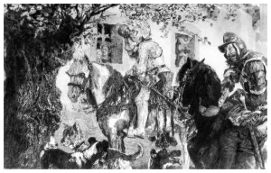 Thirsty Prints: The Thirsty Cavalier, c1880-1882. Artist: CL Courtry