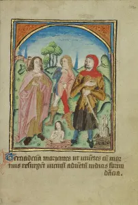 Illumination Painting Prints: The Thirteenth Sign before the Day of Judgment; Illustrated Vita Christi
