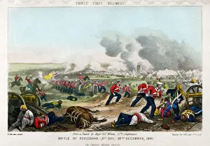Martens Prints: Thirty First Regiment, Battle of Ferozeshah, 2nd Day, 22nd December 1845. Artist: Madeley