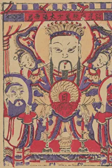 One hundred thirty-five woodblock prints including New Years pictures (nianh