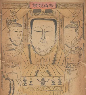 One hundred thirty-five woodblock prints including New Years pictures (nianh