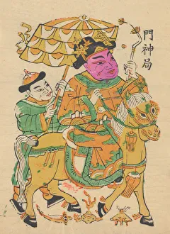 One hundred thirty-five woodblock prints including New Years pictures (nianh