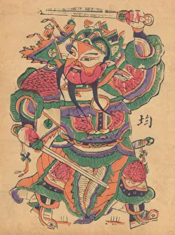 One hundred thirty-five woodblock prints including New Years pictures (nianh