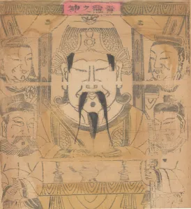 One hundred thirty-five woodblock prints including New Years pictures (nianh