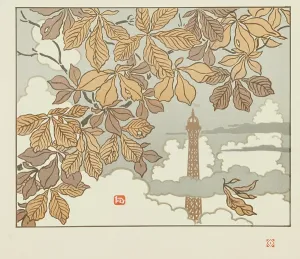 Eiffel Tower Prints: From Thirty-Six Views of the Eiffel Tower, 1902. Creator: Riviere, Henri (1864-1951)