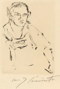 Drypoint In Black Prints: Thomas, 1922. Creator: Lovis Corinth