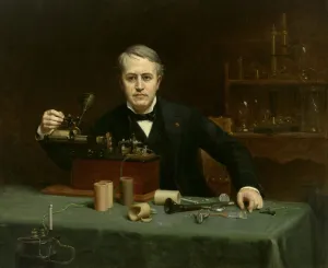Phonograph Prints: Thomas Alva Edison, 1890. Creator: Abraham Archibald Anderson