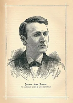 Edison Prints: Thomas Alva Edison, American inventor, 1893
