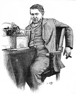 Thomas Alva Edison, American inventor, c1906 Thomas Alva Edison, American inventor, c1906