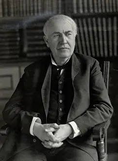Edison Prints: Thomas Alva Edison. Creator: Unknown