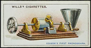 Phonograph Prints: Thomas Alva Edisons first Phonograph, 1878 (1915)