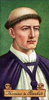 Thomas a Becket, taken from a series of cigarette cards, 1935 Thomas a Becket, taken from a series of cigarette cards, 1935