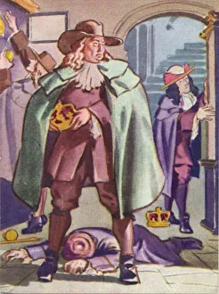 Thomas Blood attempting to steal the Crown Jewels from the Tower of London in 1671 (1937)