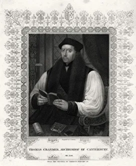 Cochran Prints: Thomas Cranmer, Archbishop of Canterbury, 19th century. Artist: J Cochran
