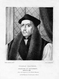Protestantism Gallery: Thomas Cranmer, protestant Archbishop of Canterbury, (19th century). Artist: W Rintoul