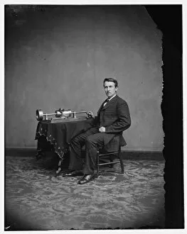 Sound Gallery: Thomas Edison, 1878. Creator: Unknown