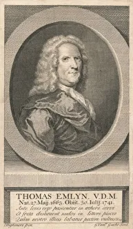 Joseph Highmore Prints: Thomas Emlyn, V. D. M. 1742. Creator: G van der Gucht