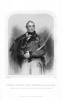 Battle Of Corunna Collection: Thomas Graham, Lord Lynedoch, Scottish aristocrat, politician and soldier, (1870).Artist: G Stoddart