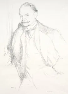 1872 1945 Prints: Thomas Hardy, 1897. Creator: William Rothenstein (British, 1872-1945)