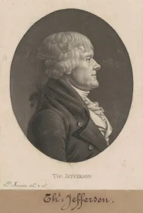 Jefferson Thomas Prints: Thomas Jefferson, 1804. Creator: Charles Balthazar Julien Fevret de Saint-Memin