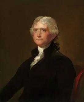 Gpa Healy Prints: Thomas Jefferson, 1848 / 1879. Creator: George Peter Alexander Healy