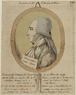 Guillotined Prints: Thomas de Mahy, Marquis de Favras (1744-1790). From the Journal de Paris on February 20