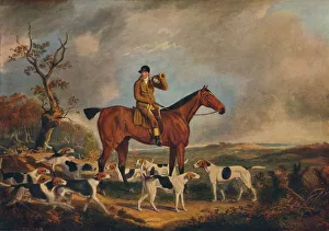 Hunt Prints: Thomas Oldaker on Pickle with his Hounds, c19th century, (1922)