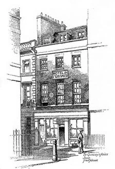 Thomas de Quinceys house, Soho, London, 1912. Artist: Frederick Adcock