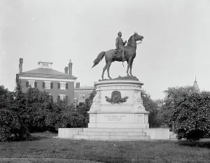John Quincy Adams Ward Prints: Thomas Statue, Washington, D.C. between 1880 and 1897. Creator: William H. Jackson