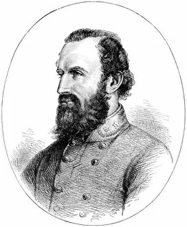 Thomas Jackson Gallery: Thomas Stonewall Jackson, Confederate general of the American Civil War, (c1880)