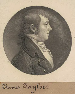 Auction Prints: Thomas Taylor, 1808. Creator: Charles Balthazar Julien Fevret de Saint-Memin