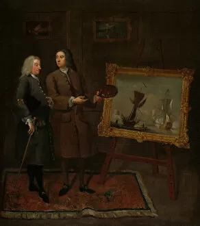 Seascape Gallery: Thomas Walker and Peter Monamy, c. 1735. Creator: Gawen Hamilton