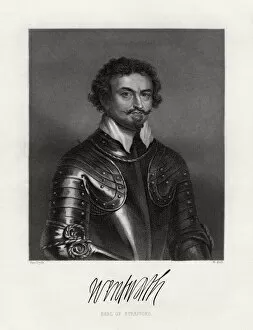 Thomas Wentworth, 1st Earl of Strafford (1593-1641), 19th century. Artist: W Holl