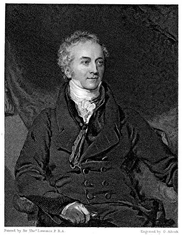 Egyptology Prints: Thomas Young, English physicist and Egyptologist. Artist: GH Adcock