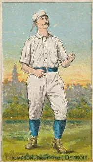 Baseball Player Gallery: Thompson, Right Field, Detroit, from the Gold Coin series (N284