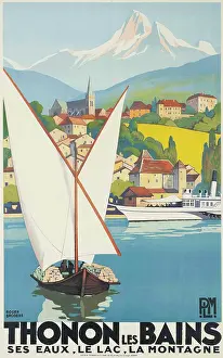 Railroad Prints: Thonon les Bains, c1930. Creator: Broders, Roger (1883-1953)