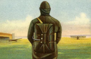 Parachute Prints: Thornblad parachute, 1928, (1932). Creator: Unknown