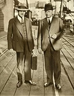 Thornton and MacDonald released after the Metro-Vickers Affair, 1933, (1935). Creator: Unknown