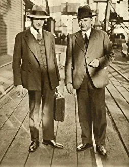Employment Collection: Thornton and MacDonald released after the Metro-Vickers Affair, 1933, (1935). Creator: Unknown