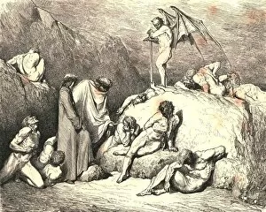 Torturer Gallery: Call thou to mind Piero of Medicina, if again returning, c1890. Creator: Gustave Doré
