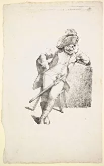 Schadow Collection: The Thoughtful Captain, 1822. Creator: Johann Gottfried Schadow