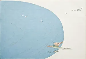 Curved Prints: A Thousand Grasses (Chigusa) (image 26 of 33), 1900. Creator: Kamisaka Sekka