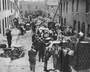 Publishing House Gallery: Thousands Were Suddenly Made Homeless, c1940 (1942)