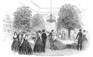 Orange Tree Prints: Thr Tea-Room, 1850. Creator: Unknown