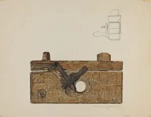 Carpentry Prints: Thread Cutting Plane, 1937. Creator: Clarence Secor
